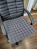 Ортопедическое сиденье на офисное кресло с наполнителем лузга гречихи "Босс" 50×50