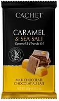 Молочний шоколад CACHET Caramel & Sea Salt Карамель та Морська Сіль 300 г