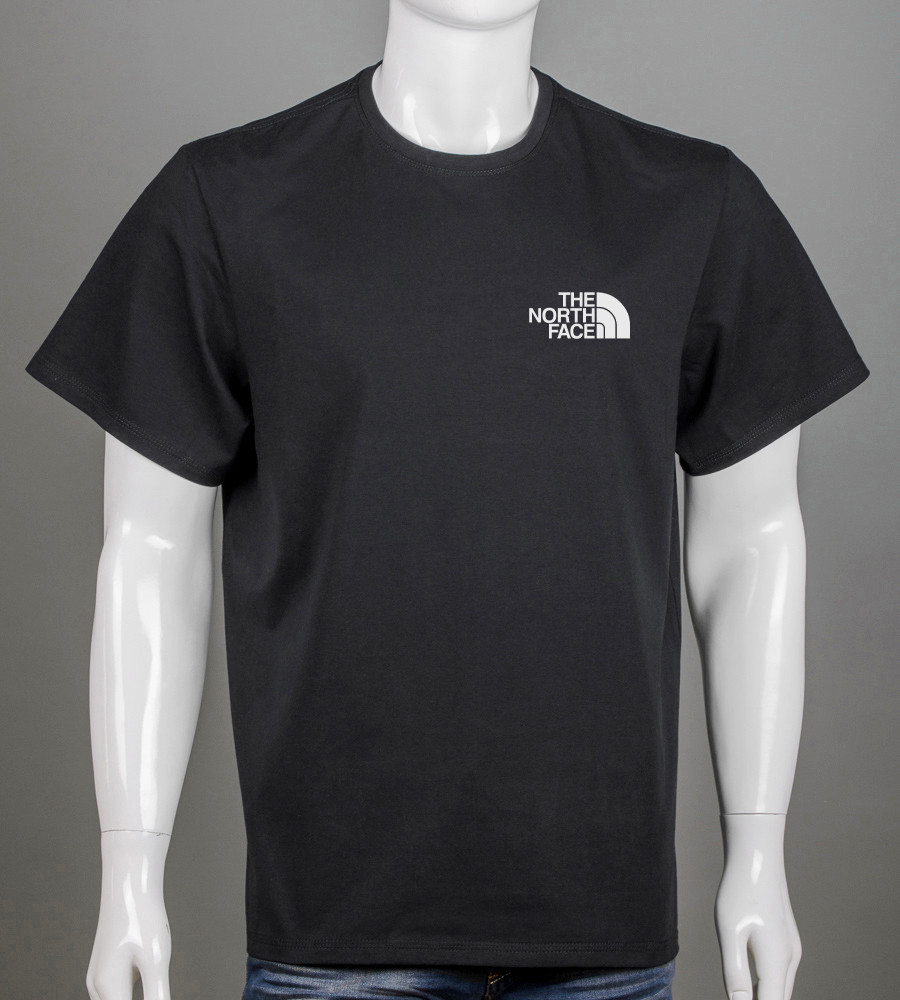 Футболка батал The North Face 2305б (Уп.4шт 3XL,4XL), Чорний