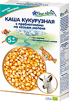 Каша молочна Fleur Alpine Organic Кукурудзяна з пребіотиками, на козячому молоці, для дітей від 5 місяців, 200 г