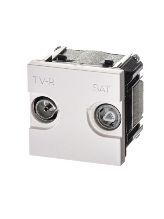 Розетка TV-R/SAT одинарна АВВ Niessen Zenit Білий (N2251.3 BL)
