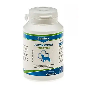 Вітаміни для собак Canina Biotin Forte для шкіри та вовни 60 таблеток 200 г