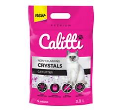 Наповнювач для туалету котів силікагель Calitti CRYSTALS, 3,8л