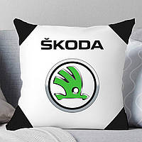 Подушка Шкода. Подушка водителю Skoda. Печать на подушках.