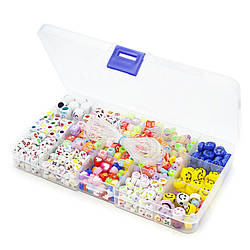 Набір для виготовлення прикрас №1 17,3х10х2,2 см 15 відділень ±140 г (±800 шт.)