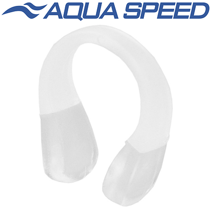Затискач для носа для плавання з чохлом Aqua Speed "NEW" Nose Clip прозорий, фото 1