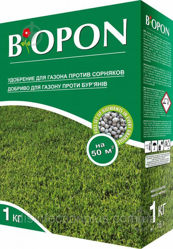 Добриво для газону проти бур'янів BIOPON 1 кг