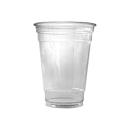 Купольный стакан пластиковый прозрачный для напитков ''P'' без крышки ...