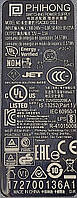 Блок живлення Phihong 30W 12v=2.5a 3 pin (PSAC300-120L6) Б/В, фото 5
