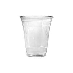Купольний стакан одноразовий прозорий 350 мл Super пластиковий для коктейлів без кришки одноразовий прозорий 350 мл 50шт/уп