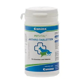 Добавка для котів та собак Canina PETVITAL Arthro-Tabletten для суглобів 60 таблеток 60 г