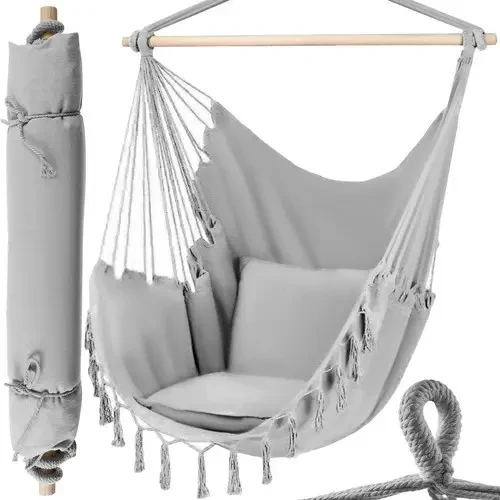 Гамак бразильський стілець Gardlov сірий 20937, фото 1