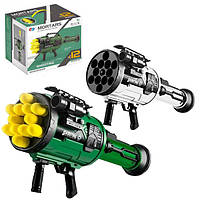 Автомат игрушечный Миномет с мягкими ракетами (67х19х32 см, 12 пуль, аккумулятор, звук) FY-877