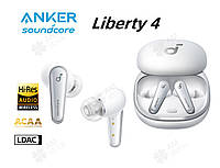 Наушники Anker SoundCore Liberty 4 White Hi-Res 360° BT5.3 ANC 9/28ч пульс