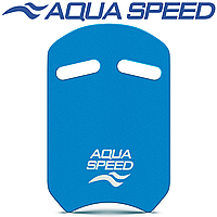 Доска для плавания досточка для плавания с отверстиями для рук Aqua Speed UNI, голубая