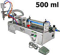 Дозатор для розлива жидкостей NPLL-500 Настольный поршневой дозатор 100-500 мл Разливочная машина Hualian