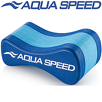 Колобашка для плавания Aqua Speed 3 layers Pullbuoy, сине-голубая (22.8 x 10.1 x 12.3 cм)