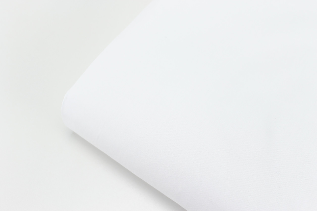 Лоскуток.  Польська бязь білого кольору 135 г/м2 28*160 см, фото 1