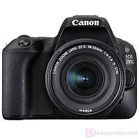 Зеркальный фотоаппарат Canon EOS 200D kit 18-55 IS STM WiFi/NFC в магазине Киев