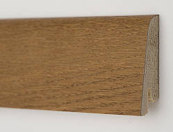 Плінтус дерев'яний шпонований Ключук Дуб Медовий Rustique 60,80х19х2200мм