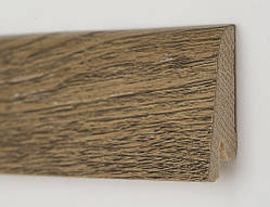 Плінтус дерев'яний шпонований Ключук Дуб Античний Rustique 60,80х19х2200мм