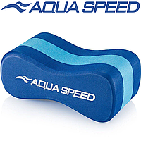 Колобашка для плавания Aqua Speed JUNIOR 3 LAYESR PULLBUOY, сине-голубая (20 x 8 x 10 см)