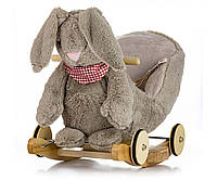 Качалка на полозах Milly Mally Polly Plus Grey Bunny від 1 року (mm-4772)