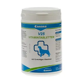 Вітаміни для собак Canina V25 мультивітамін 210 таблеток 700 г