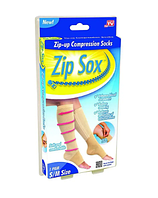 Гольфи компресійні антиемболічні Zip Sox Бежеві S/M