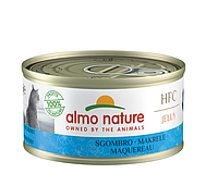 Консервированный корм для взрослых кошек Almo Nature HFC Jelly Adult Cat Mackerel с скумбрией 70 г