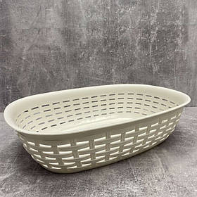 Сухарниця 30,5*21,5*7,5 см "Ротанг" Алеана 168081 біла троянда