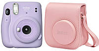 Камера моментальной печати FUJIFILM Instax Mini 11 Lilac Purple + Чехол Pink