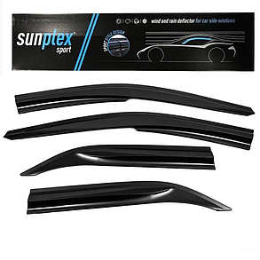 Дефлектор на вікна (вітровики) TOYOTA (Тойота) Camry 7 (XV50 седан) 2011-2017 Sunplex Sport (компл. 4 шт.), фото 1