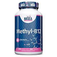 Витамины и минералы Haya Labs Methyl B-12 200 mcg, 100 таблеток