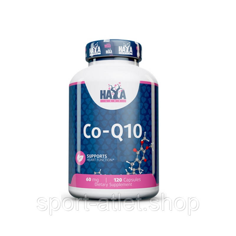 Натуральна добавка Haya Labs Co-Q10 60 mg, 120 капсул