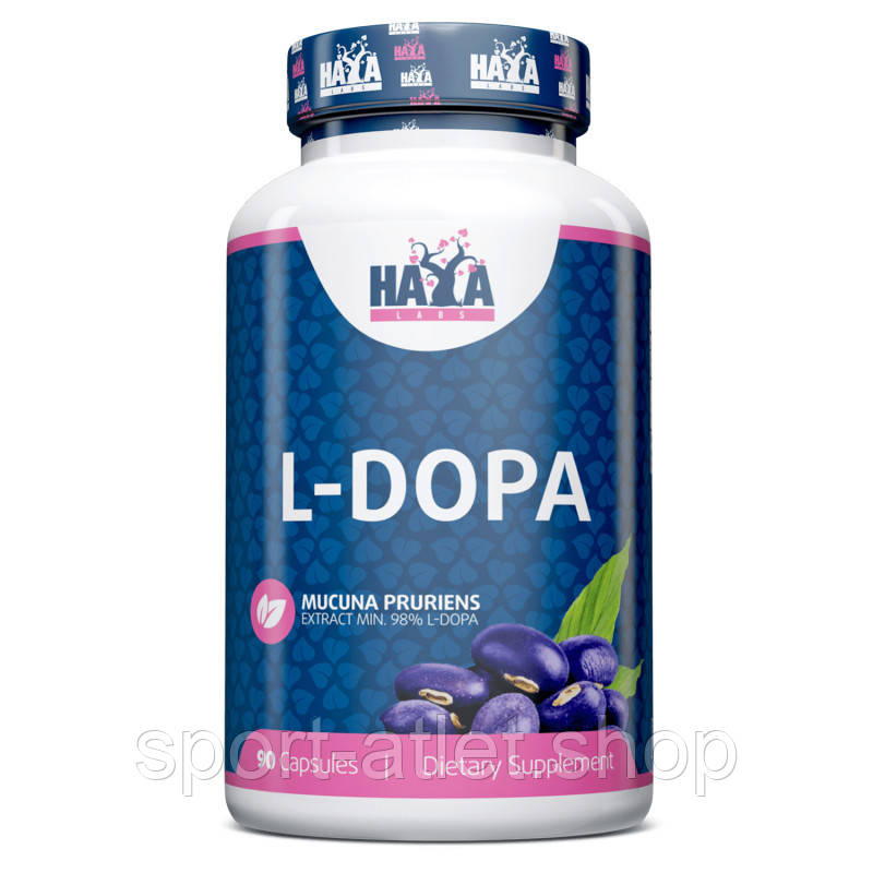 Натуральна добавка Haya Labs L-Dopa, 90 капсул