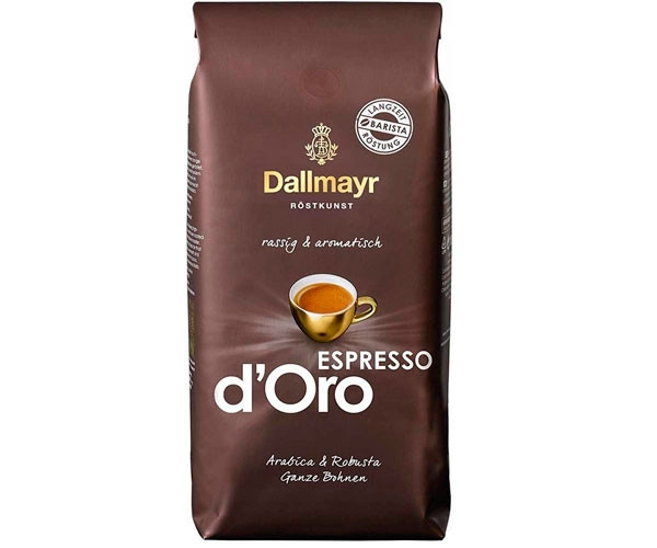 Кава в зернах Dallmayr Espresso D'ORO 1 кг Арабіка Робуста Німеччина