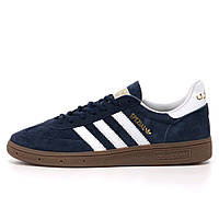 Мужские кроссовки Adidas Spezial Blue White Brown, синие замшевые кроссовки адидас спешл специал