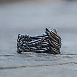Кільце печатка перстень чоловіче сталеве CRYWING 19 з медичної неіржавної сталі з Крилами, фото 3