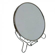 Дзеркало на підставці кругле двостороннє металеве Mirror 5" CR-5 2504