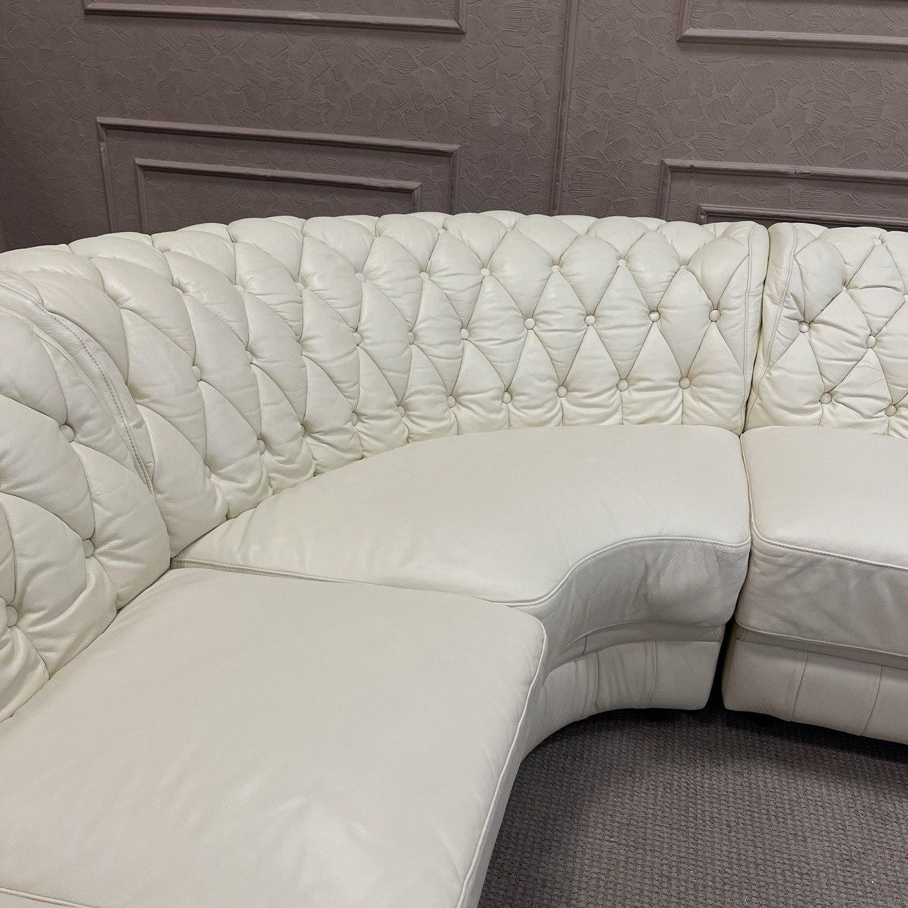 Кожаный белый диван CHESTERFIELD - фото 3 - id-p1810511651