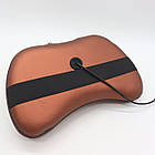 Масажна подушка (31х10х19 см) Massage pillow 8028 / Роликовий масажер для шиї та спини, фото 4