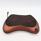 Масажер для шиї та спини Massage Pillow 8028 + Подарунок Тонометр CK-102S / Роликова масажна подушка, фото 4