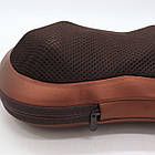 Масажна подушка (31х10х19 см) Massage pillow 8028 / Роликовий масажер для шиї та спини, фото 8