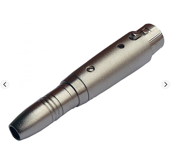 Перехідник XLR — Jack 6.3 LDI SA501 метал, 1 шт., сірий (KG-7087)