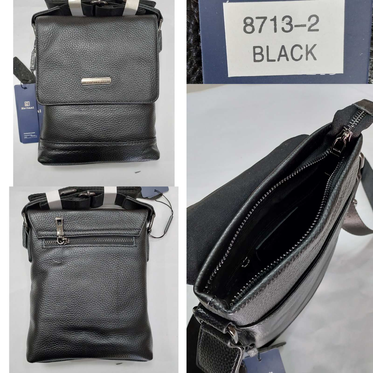 Чоловіча шкіряна вертикальна сумка від фірми Moltani опт/роздріб