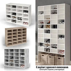 Шафа для взуття, стелаж для дому з ДСП 20 відсіків, Дуб сонома, фото 3