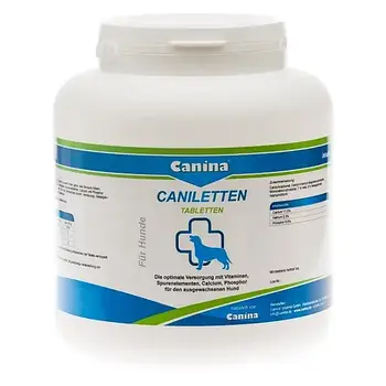 Вітамінно-мінеральний комплекс для дорослих собак Canina Caniletten 1000 таблеток 2 кг