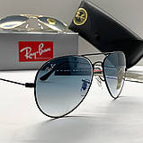 Жіночі сонцезахисні окуляри RAY BAN aviator black (2902), фото 5
