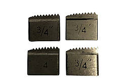 Різці змінні плашки для клупа Toolex 3/4" (4шт) (05B012-2)